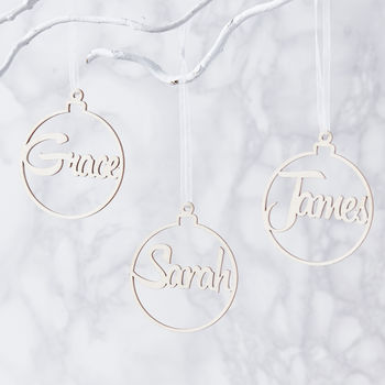 Personalised Bauble Christmas Decoration, 3 of 4