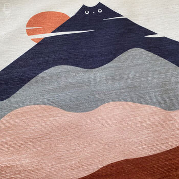 Abstract Mountain Cat With Brown And Grey Colours, 2 of 6