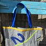 Blooper Large Upcycled Sailcloth Beach Bag, thumbnail 5 of 6