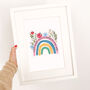 Personalised 'How Rare You Are Rainbow' Print, thumbnail 2 of 6