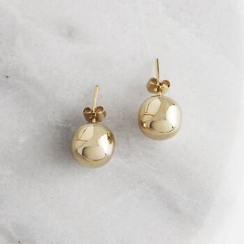 Classic Sterling Silver Ball Stud Earrings, 4 of 5