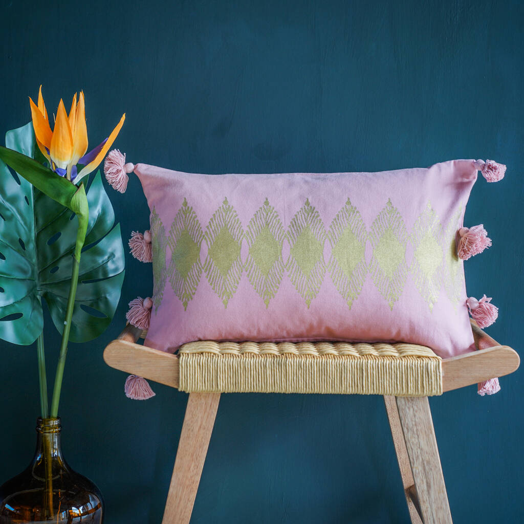 Adah Recycled Cotton Cushion Cover By Tikauo