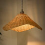 Rattan Scalloped Easy Fit Ceiling Shade, thumbnail 1 of 4