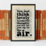 Peter Pan 'Lovely Wonderful Thoughts' Quote Print, thumbnail 2 of 5