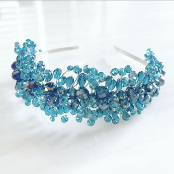 Turquoise Crystal Headpiece, 3 of 5