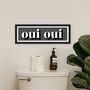 Framed Oui Oui Typography Print, thumbnail 1 of 12