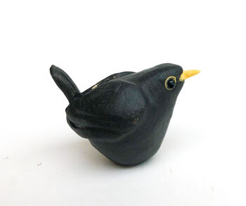 Blackbird Stoneware Ornament, 7 of 8