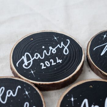 Personalised Christmas Tree Decoration Bauble, 9 of 10