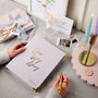Personalised Lilac Wedding Planner And Organiser, thumbnail 4 of 11