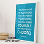 Dr Seuss 'You Have Brains' Quote Print, thumbnail 1 of 12