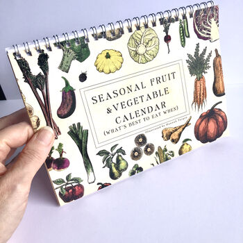 Fruit And Vegetable Desk Calendar, UK Version, 6 of 12