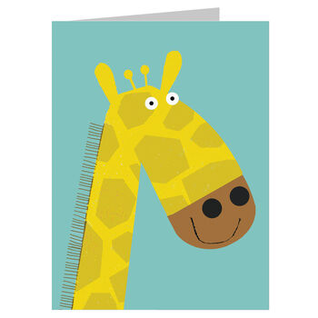 Mini Giraffe Greetings Card, 3 of 5