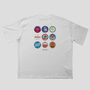 Aston Villa Football Beer Mats Oversized T Shirt, thumbnail 2 of 10
