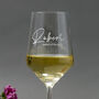 Personalised Wine Glass For Father Of The Bride, thumbnail 2 of 11