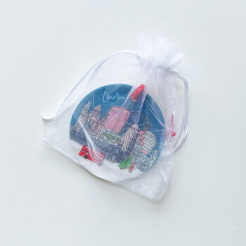 Personalised London Bauble, Skyline Ceramic Decoration, 4 of 4