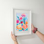 Floral Bouquet Printed Artwork, thumbnail 4 of 4