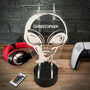 Personalised Alien Neon Light Up Gaming Headphone Stand, thumbnail 4 of 5