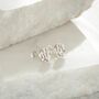 Hammered Stud Earrings Sterling Silver, thumbnail 1 of 3