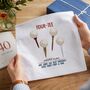 40th Birthday Golf Handkerchief Pair– Personalised “Four Tee And Still On Par” Gift, thumbnail 2 of 6
