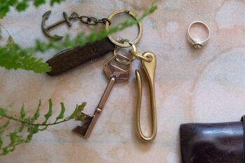 Hoy Solid Brass Key Hook, 2 of 3