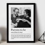 Personalised Parents To Be Print, Gift For New Parents, thumbnail 2 of 7