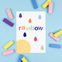 Rainbow Raindrops Art Print, thumbnail 2 of 4