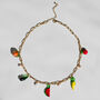 Fruit And Pearl Charm Necklace, thumbnail 4 of 6