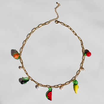 Fruit And Pearl Charm Necklace, 4 of 6