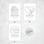Personalised First Home Gift, Housewarming Map Print, thumbnail 3 of 8