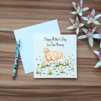 Personalised Sheep And Lamb Mother's Day Card, 5 of 6
