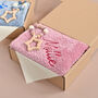 Personalised Dusty Pink New Baby Gift Set, thumbnail 5 of 7