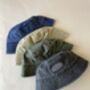 Personalised Varsity Year Vintage Denim Bucket Hat, thumbnail 6 of 6