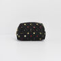 Black Quilted Celestial Embroidered Pouch, thumbnail 1 of 5