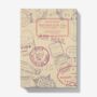 A5 Hardback Notebook Featuring A Travel Stamp Design, thumbnail 1 of 4