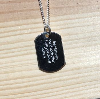 Personalised Coordinate Men's Necklace, 4 of 5