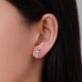 Mismatched Scuba Diver And Whale Shark Stud Earrings In Sterling Silver, thumbnail 2 of 12