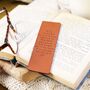 Personalised Meaningful Message Leather Bookmark, thumbnail 2 of 6