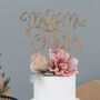 Personalised Wooden Name Wedding Cake Topper, thumbnail 1 of 9