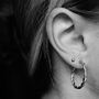 Silver Twisted Hoops, thumbnail 2 of 3