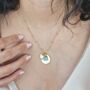 21st Birthday Gold Vermeil Plated Gemstone Necklace, thumbnail 2 of 7
