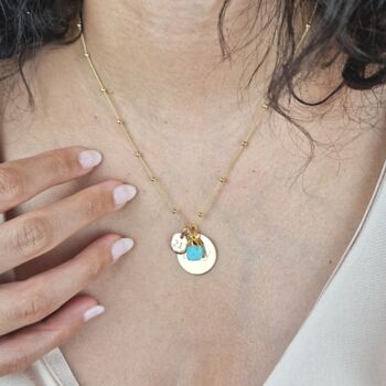 21st Birthday Gold Vermeil Plated Gemstone Necklace, 2 of 7