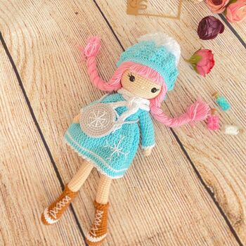 Handmade Crochet Doll For Kids, Birthday Gift For Girls, 5 of 9