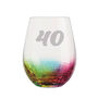 Personalised Rainbow Glass Tumbler 40th Birthday, thumbnail 3 of 3