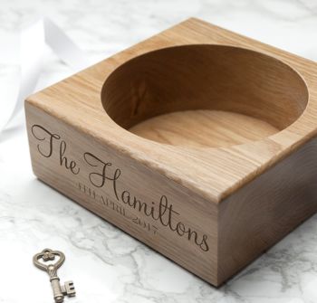 Personalised Oak Prosecco Holder, 2 of 4