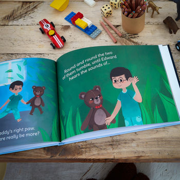 Personalised 'Where Next, Teddy?' Storybook With Bear, 4 of 11