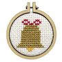 Jingle All The Way Christmas Mini Matchbox Cross Stitch Kit, thumbnail 3 of 5