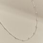 Dana Silver Sterling Satellite Chain Necklace, thumbnail 2 of 6