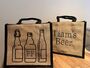 Beer Bottle Bag With Personalised Embroidered Name, thumbnail 1 of 5