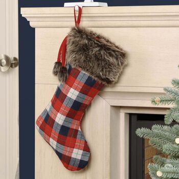 Cosy Home Winter Plaid Draught Excluder, 9 of 9