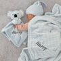 Personalised Blue Koala Comforter And Blanket Set, thumbnail 4 of 9